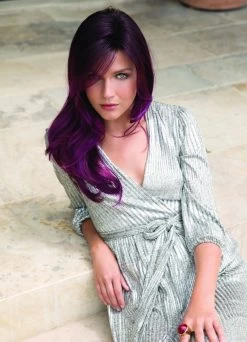 Angelica Wig By Noriko | Large Cap -Do it with Wig shop. 1702 Angelica Large Cap Plumberry Jam LR 1