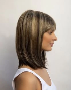 Tatum Wig By Amore | Double Mono Top -Do it with Wig shop. 2548 Tatum Chocolate Frost sd