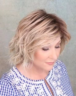 Anima Wig By Ellen Wille | Mono Crown -Do it with Wig shop. AnimaSandyBlondeRootedtop