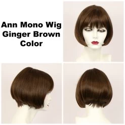 Ann Mono Wig By Godiva's Secret Wigs -Do it with Wig shop. Ann Ginger Brown 70707.1462215904.1280.1280