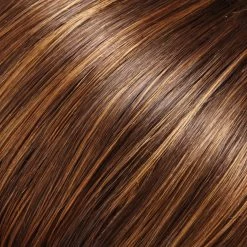 EasiPart Topper French 18" | Remy Human Hair -Do it with Wig shop. BROWN WITH LITE RED GOLD BLONDE HIGHLIGHTS TIPS 6F27 145fb523 891e 4276 9358 7b9b7c0d63a8