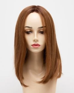 Chelsea Wig By Envy | Mono Top | Human Hair | Synthetic Blend -Do it with Wig shop. ChelseaFront CreamedCoffee
