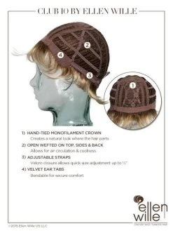 Club 10 Wig By Ellen Wille | Mono Crown -Do it with Wig shop. Club10 2