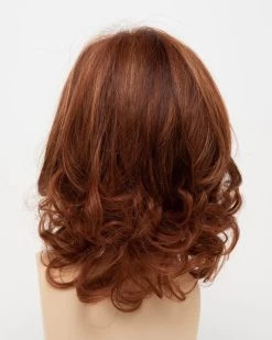 Danielle Wig By Envy | Mono Top | Human Hair | Synthetic Blend -Do it with Wig shop. DanielleBack LighterRed