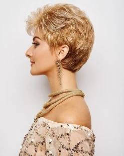 Acclaim Wig By Gabor | Petite Cap -Do it with Wig shop. GB Acclaim GoldenAnniversary Model Side2 2a34b309 f30b 4263 99fe eaf01c149a01