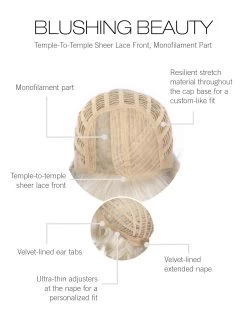 Blushing Beauty Wig By Gabor | Mono Part 36 Blushing Beauty Wig By Gabor | Mono Part -Do it with Wig shop. GB BlushingBeauty Cap