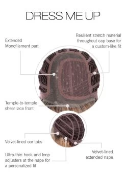 Dress Me Up Wig By Gabor | Mono Part -Do it with Wig shop. GB DressMeUp CapConstruction