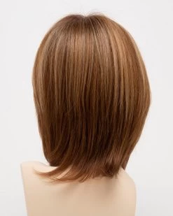 Grace Wig By Envy | Mono Top | Human Hair | Synthetic Blend -Do it with Wig shop. GraceBack GoldenNutmeg