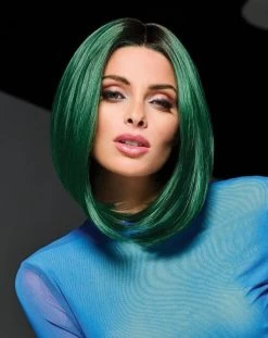 Green IRL Wig By Hairdo | Mono Part -Do it with Wig shop. HD GreenIRL Model2 Front3