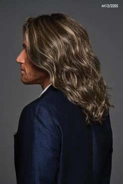 Admirable Men's Wig By HIM | Mono Top -Do it with Wig shop. HIM Admirable Model1 Side3