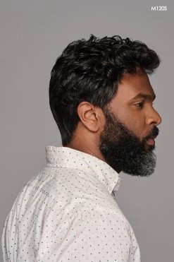 Dignified Men's Wig By HIM | Mono Top 24 Dignified Men's Wig By HIM | Mono Top -Do it with Wig shop. HIM Dignified Model1 Side1
