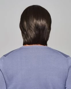 Sharp Men's Wig By HIM | Mono Top | Human Hair Blend -Do it with Wig shop. HIM Sharp Model2 OutoftheBox Side3
