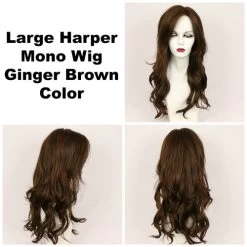 Harper Mono Wig By Godiva's Secret Wigs | Large Cap 18 Harper Mono Wig By Godiva's Secret Wigs | Large Cap -Do it with Wig shop. Large Harper Ginger Brown 40067.1461185710.500.659