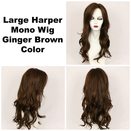 Harper Mono Wig By Godiva's Secret Wigs | Large Cap 8 Harper Mono Wig By Godiva's Secret Wigs | Large Cap - Image 6