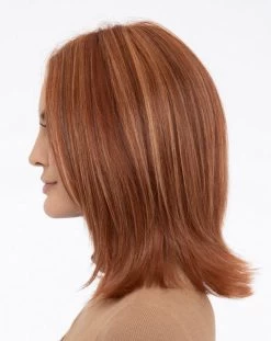 Lisa Wig By Envy | Human Hair/Synthetic Blend -Do it with Wig shop. Lisa LighterRed LS