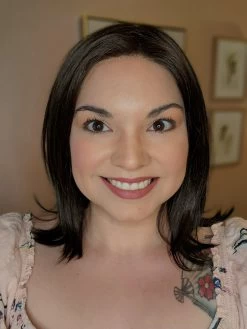 Lisa Wig By Envy | Human Hair/Synthetic Blend -Do it with Wig shop. LisabyEnvyDarkBrownFront