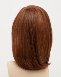 Lynsey Wig By Envy | Mono Top | Human Hair | Synthetic Blend -Do it with Wig shop. LynseyBack LighterRed