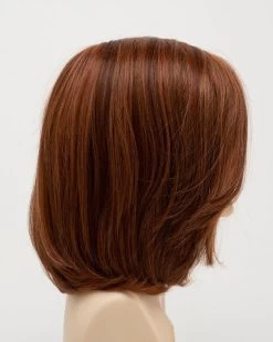 Lynsey Wig By Envy | Mono Top | Human Hair | Synthetic Blend -Do it with Wig shop. LynseyRightSide LighterRed