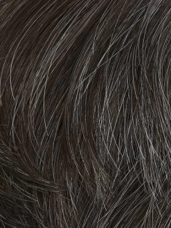 Edge Men's Wig By HIM | Mono Crown -Do it with Wig shop. M34S Medium Brown With 10 Grey Blend