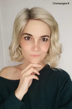 Merrill Wig By Noriko 33 Merrill Wig By Noriko -Do it with Wig shop. MerrillChampagneRootedNorikopicfront3