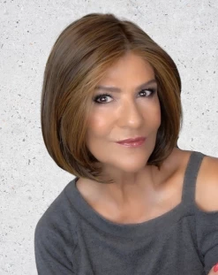 Portrait Mode Wig By Raquel Welch | Mono Top -Do it with Wig shop. PortraitModeBronzedSable