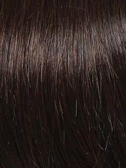 Gilded 18" Topper By Raquel Welch | Human Hair | Mono Top -Do it with Wig shop. R6 DARK CHOCOLATE 579bca1f 467b 495e 8102 583b5eedd519