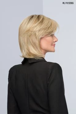 Black Tie Chic Wig By Raquel Welch | Heat-Friendly Synthetic -Do it with Wig shop. RW BlackTieChic Model1 Side1