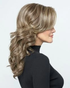 Stroke Of Genius Wig By Raquel Welch | Mono Part -Do it with Wig shop. RW StrokeOfGenius Model Side1