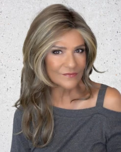 Stroke Of Genius Wig By Raquel Welch | Mono Part -Do it with Wig shop. RWStrokeofGeniusRL9 24SSShadedIcedCafeLatte