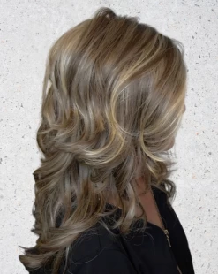 Stroke Of Genius Wig By Raquel Welch | Mono Part -Do it with Wig shop. RWStrokeofGeniusRL9 24SSShadedIcedCafeLatteSIDE