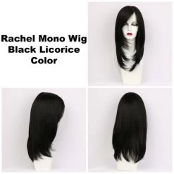 Rachel Mono Wig By Godiva's Secret Wigs -Do it with Wig shop. Rachel Black Licorice 360 14614.1492711345.500.659