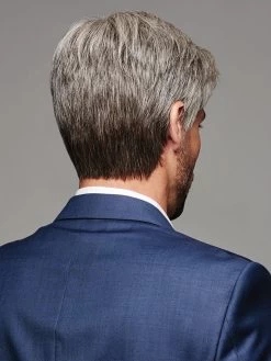 Reserved Men's Wig By HIM | Mono Crown -Do it with Wig shop. Reserved Back