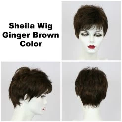 Sheila Large Wig By Godiva's Secret Wigs -Do it with Wig shop. Sheila Ginger Brown 01357.1458853208.1280.1280
