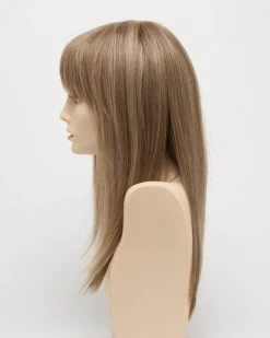 Taryn Wig By Envy| Mono Top | Human Hair | Synthetic Blend -Do it with Wig shop. TarynLeftSide GingerCream