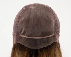 Veronica Wig By Envy | Mono Top | Human Hair | Synthetic Blend -Do it with Wig shop. VeronicaFront GoldenNutmeg