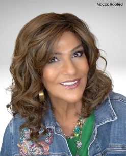 Heaven Wig By Ellen Wille | Heat-Friendly Synthetic -Do it with Wig shop. cEWHeavenMoccaRootedFront1