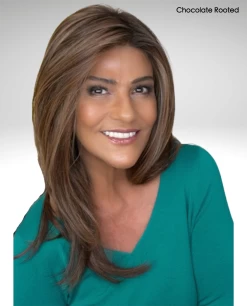 Music Wig By Ellen Wille | Heat-Friendly Synthetic 34 Music Wig By Ellen Wille | Heat-Friendly Synthetic -Do it with Wig shop. cEWMUSICChocolateRootedFRONT1