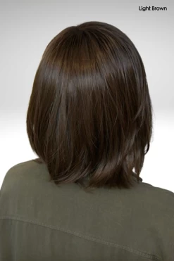 Whisper Wig By Toni Brattin | Heat-Friendly Synthetic | Large Cap -Do it with Wig shop. cToniBrattinWhisperLightBrownBack 959a5b3e 9690 4b4a ad04 7d58713c6326