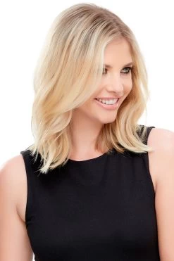 EasiCrown Hair Piece 12" | Remy Human Hair -Do it with Wig shop. easiCrown HD 12in 12FS8 side