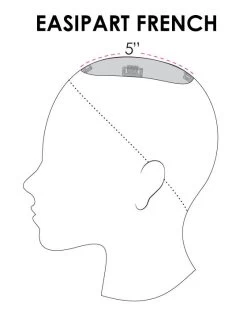 EasiPart Topper French 12" | Remy Human Hair -Do it with Wig shop. easiPart French Coverage a339ded2 4165 460e b313 f0b301c00e65