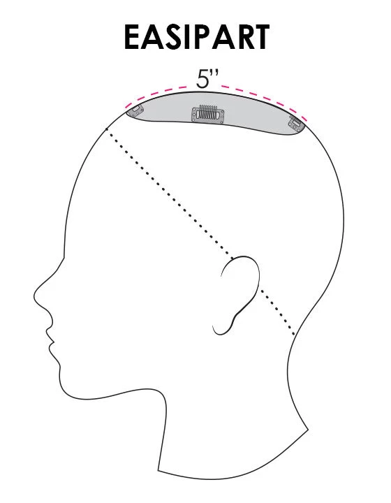 EasiPart Topper French 8" | Remy Human Hair | Renau Exclusive 9 EasiPart Topper French 8" | Remy Human Hair | Renau Exclusive - Image 7