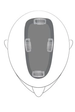 EasiPart Topper 18" | Remy Human Hair -Do it with Wig shop. easipart placement 76382f08 5524 4a8f a1b5 cb79f0f416b7