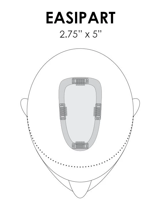 EasiPart Topper 8" | Remy Human Hair | Renau Exclusive 8 EasiPart Topper 8" | Remy Human Hair | Renau Exclusive - Image 6