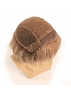 Ideal Hair Piece By Ellen Wille | Remy Human Hair Topper -Do it with Wig shop. ew top piece ideal 2 sandy blonde rooted
