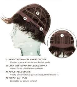 Date Wig By Ellen Wille | Mono Crown -Do it with Wig shop. ewdate cap